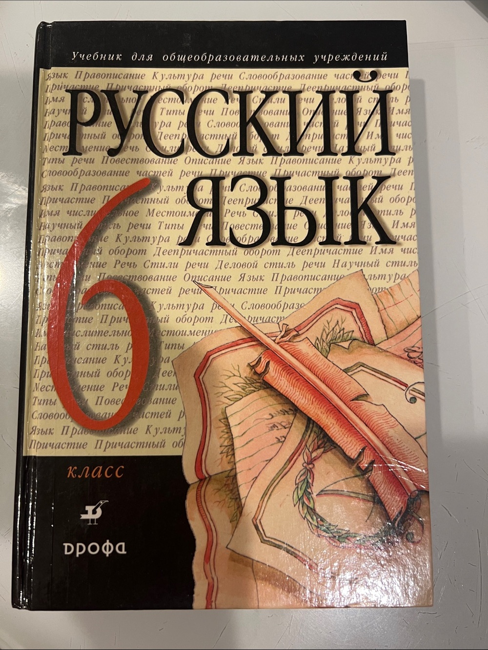 Русский язык 6 класс учебник - бежевый и черный